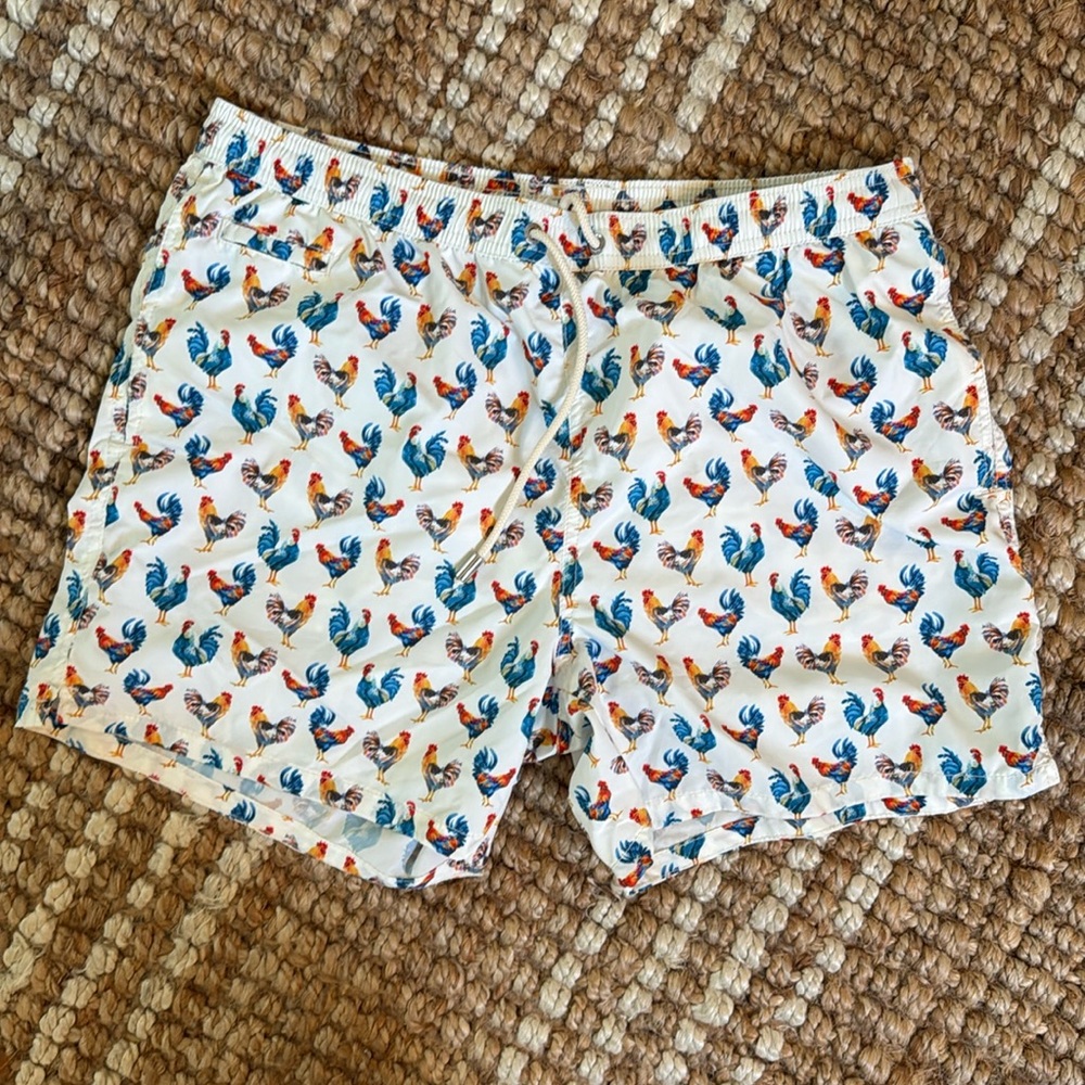 MC2 St Barth chicken swim trunks, L